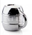 Brass And Stainless Steel Round Silver Plain Polished barrel shape dw  mug