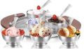 Exquisite Ice Cream Cup Set with Tray - 7 Pcs