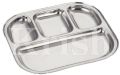 Semi Oval 4 Compartment Tray