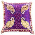 Cotton Paisley Printed Cushion Cover