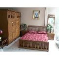 Wooden Brown Double Bed