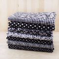 Multicolor Checked Plain Printed cotton dobby fabric