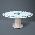 Round Handcrafted Marble Table Tops