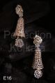 gold plated hancrafted american diamond earring