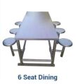 Stainless Steel 6 Seater Dining Table
