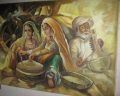 Oil Canvas Handmade Rajasthani Paintings