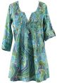 Chiffon Cotton Silk Multi Color Printed Ladies tunic