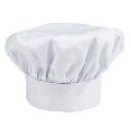 Plain chef cotton white cap