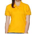 Women's Plain Polo Neck Good Quality Cotton T-Shirt
