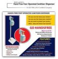 MS Square White Manual ELCOR ELCOR hand free foot operated sanitizer dispenser machine