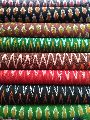 Multicolor Tie Dye ikkat cotton handloom fabric