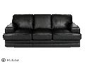 AmazeBlack 3 Seater Leather Sofa