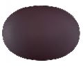 Burgundy Leather Oval Placemat