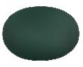 Dark Green Leather Oval Placemat