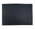 Dark Grey Leather Rectangle Placemats
