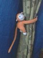 Cotton Multicolor monkey curtain tie backs