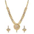 Coin Style Gold Long Necklace Set