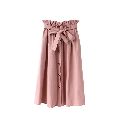 A Line Pink Semi Formal Skirt