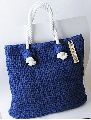 Crochet Blue Handbag