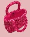 Pink Beaded Handbag