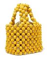 Yellow Beaded Handbag