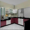 U Shaped Modular Kitchen