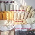 Non Woven Nylon Polyster Woven Coolant Filter Bags Round Light Brown White Plain coolant filter bag