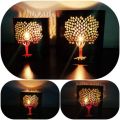 Laser Cut Brownish Golden Mix metal tea light votive