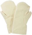 50-200gm Yellow Plain kevlar mitten hand gloves