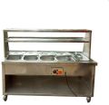 40-60kg Silver stainless steel bain marie counter