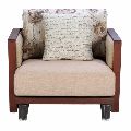 Rajtai Wooden Sofa with Pillow Set