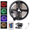 Led Strip RGB Remote Control LED Strip Light for Home Decoration with 2A Adapter (Multicolour, 5050,
