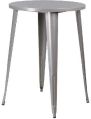 30-inch Round Metal Bar Height Table