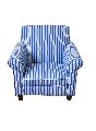 Blue Strip Club Sofa Chair