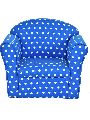 Blue w/Dots Kid Sofa Armrest Chair Couch Children Living Room Toddler Furniture