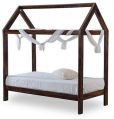 Solid Wood Kids Hut Poster Bed