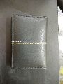 Rexine Leather Black Plain mens bifold leather card case