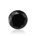 Round Shape Polished Gemone Diamonds 10 mm round brilliant cut black diamond