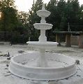 Oudoor White Stone Fountain