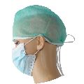 DISPOSABLE SURGICAL CAP WITH TIE