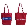 12 Oz Cotton Canvas Grocery Bag With Canvas Self Handle