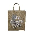 Customized Print Canvas Pocket With Jute Handle Shopping Bag