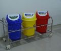 Stainless Steel Dustbin Trolley