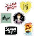 Vinyl PVC Multiple Color Stickers Available laptop printed stickers