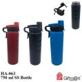 Red Black Blue Stainless Steel Giftmart Round water bottle