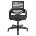 Holi Low Back Office Chair (Black) with 360 Swirl and Height Adjustment Lever
