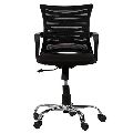 Rio Chrome (Black) Students Study Chair for Home or Office with Height Adjustment and Back Support