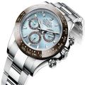 Stainless Steel 100-200 Gm Silver Round rolex oyster mens automatic chronograph watch