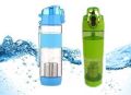 Akshay Enterprises Blue Green Round plastic alkaline water bottle