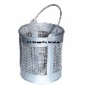 Iron Stainless Steel Round Grey Density Basket